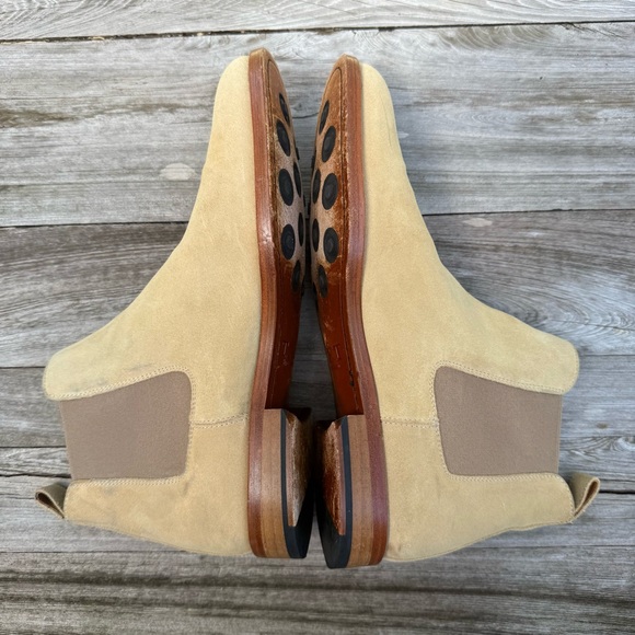 Taft The‎ Jude Boot Tonal Beige Suede Chelsea Boots Size 39 - Picture 5 of 13